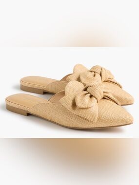 JCrew - Woven bow mules